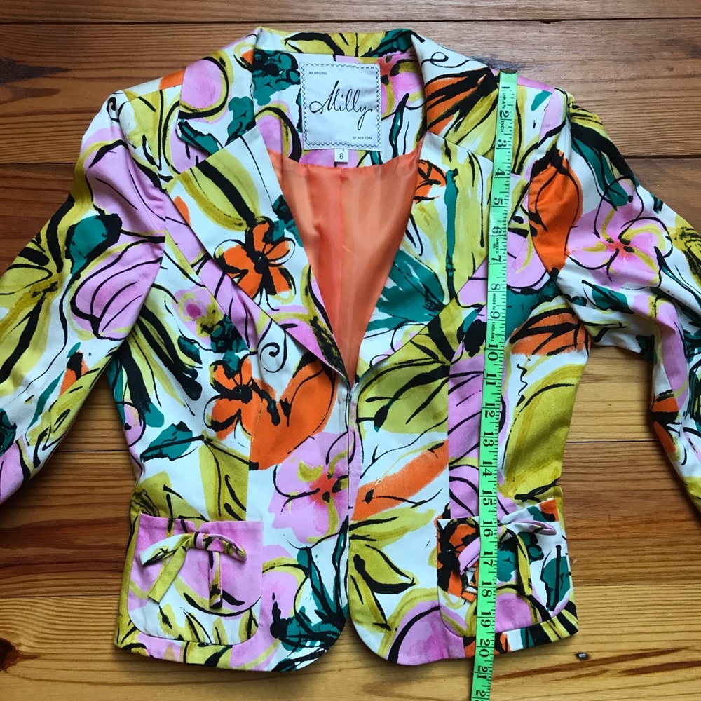 Milly of New York Floral Blazer, EUC, 6 - Picture 9 of 16